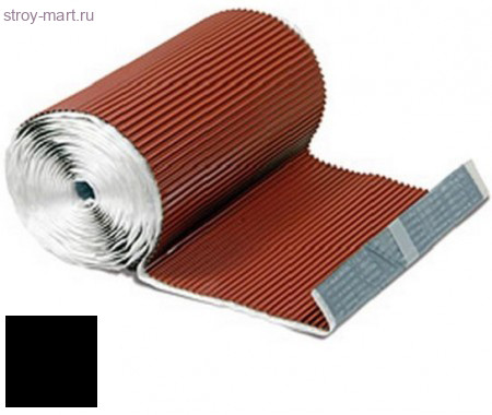 Гофрированная лента для примыканий F1 300х5000мм, свинец, черный - С-000115953 Гофрированная лента для примыканий F1 300х5000мм, свинец, черный - С-000115953