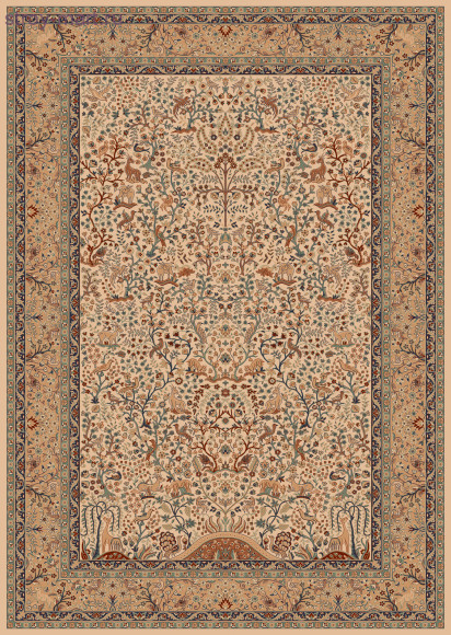 Devos Caby Ковер Isphahan 77806 Ivory 0,65х1,35 м Devos Caby Ковер Isphahan 77806 Ivory 0,65х1,35 м