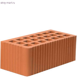 Кирпич керамический полнотелый 1.4 НФ М-125 с технологическими пустотами до 7% ГОСТ 530-2007 - С-000085661