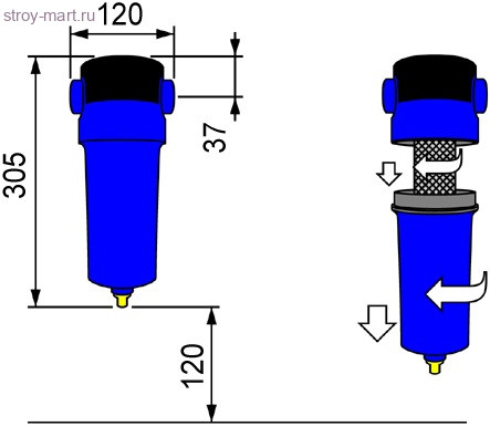 Фильтр предварительной очистки OMI QF 034 - 04A.0204.Q