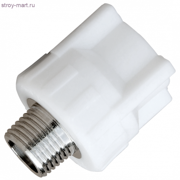 Муфта PP-R комбинированн белый Дн 25x3/4 НР РосТурПласт 10665 - 4640014210413 Муфта PP-R комбинированн белый Дн 25x3/4 НР РосТурПласт 10665 - 4640014210413