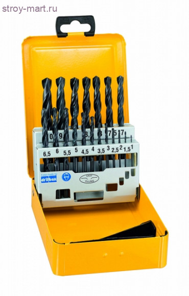 Набор 19шт,сверла д\металла HSS-R,ф1-10мм - DT 5913 Набор 19шт,сверла д\металла HSS-R,ф1-10мм - DT 5913