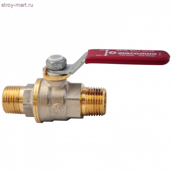 Кран шаровой латунь R913L Ду 15 НР/НР полный проход рычаг Giacomini R913LX023 Кран шаровой латунь R913L Ду 15 НР/НР полный проход рычаг Giacomini R913LX023