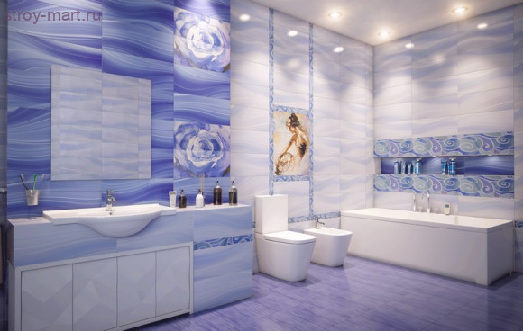 Arabeski purple 01 Плитка настенная 25х60 Arabeski purple 01 Плитка настенная 25х60