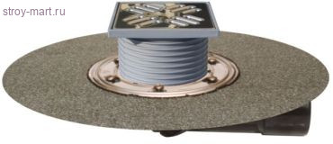 Трап горизонт Дн 50/75 с решеткой из нерж стали HL 80.1H Трап горизонт Дн 50/75 с решеткой из нерж стали HL 80.1H