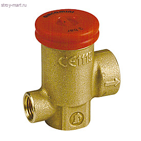 Клапан предохранительный латунь R140R1 Ду 15 3бар ВР/ВР R140TY103 Giacomini