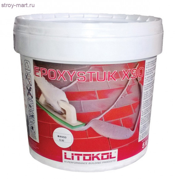 Затирка эпоксидная Epoxystuk X90 C.15 серая 5 кг - С-000109100 Затирка эпоксидная Epoxystuk X90 C.15 серая 5 кг - С-000109100