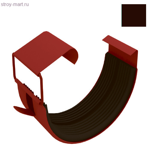 Grand Line соединитель желоба 125 мм RAL 8017 - С-000043744 Grand Line соединитель желоба 125 мм RAL 8017 - С-000043744