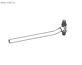 Тройник Т-образный для PE-X подключение радиатора Monolit Дн 20х15 медная трубка L=250мм ELSEN EFA201520.250