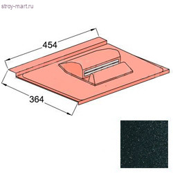 Вентилятор подкровельного простанства Decra Classic 423x410 мм Черный бриллиант - С-000113324