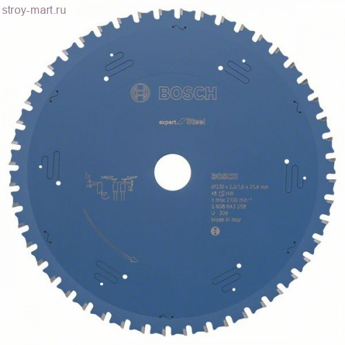 ЦИРКУЛЯРНЫЙ ДИСК 235x25,4 48 Expert for Steel - 2608643058 ЦИРКУЛЯРНЫЙ ДИСК 235x25,4 48 Expert for Steel - 2608643058