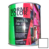 Эмаль ПФ-115 «Norme Color» белая матовая (ГОСТ 6465-76) 2.7 кг. (6 шт/уп.) / Ярославль - С-000098959