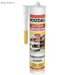 Герметик силиконовый «Soudal» универсальный белый 280 мл. (15 шт/кор.) 115843 - С-000072133 Герметик силиконовый «Soudal» универсальный белый 280 мл. (15 шт/кор.) 115843 - С-000072133