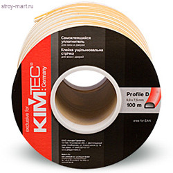 Уплотнитель «KIM TEC» белый D-профиль /10 х12мм./ 50 м. (6 шт./уп) - С-000091093 Уплотнитель «KIM TEC» белый D-профиль /10 х12мм./ 50 м. (6 шт./уп) - С-000091093