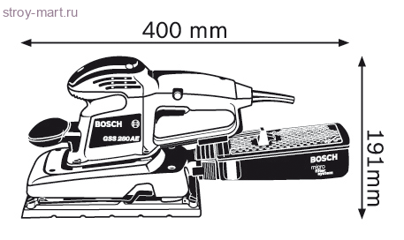 Виброшлифмашины Bosch GSS 280 AE Professional - 601293670