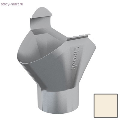 Lindab, Воронка желоба 150/100 мм, (001) RAL 9002 белый - С-000051855 Lindab, Воронка желоба 150/100 мм, (001) RAL 9002 белый - С-000051855