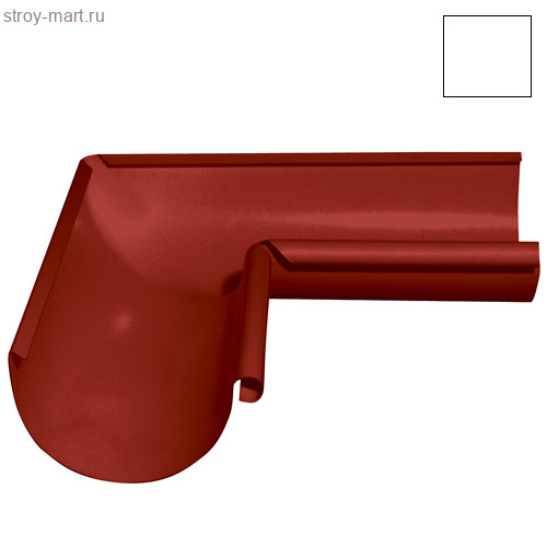 Grandline, Угол желоба внутрений, 90 гр, 150 мм, RAL 9003 - С-000079007 Grandline, Угол желоба внутрений, 90 гр, 150 мм, RAL 9003 - С-000079007