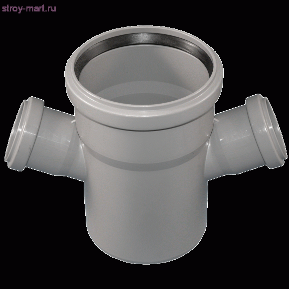 Крестовина PP-H серый Дн 110х110х50х87° б/нап в комплекте - 4606034160862