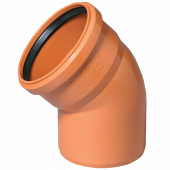 Отвод НПВХ коричневый Дн 160х30° б/нап в комплекте - 027-1660 Отвод НПВХ коричневый Дн 160х30° б/нап в комплекте - 027-1660