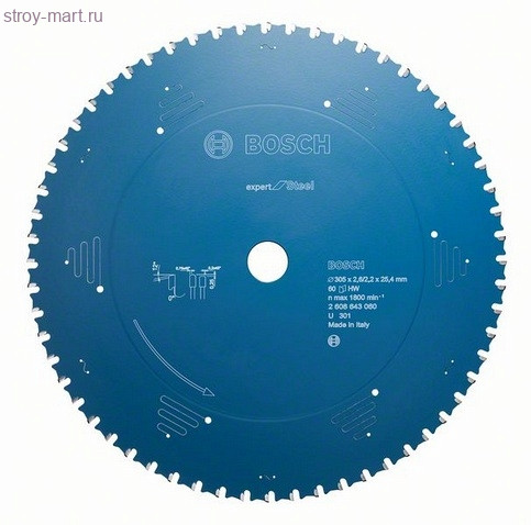 ЦИРКУЛЯРНЫЙ ДИСК 305x25,4 60 Expert for Steel - 2608643060