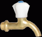 Кран водоразборный настенный муфтовый латунный КрН-15 Кран водоразборный настенный муфтовый латунный КрН-15