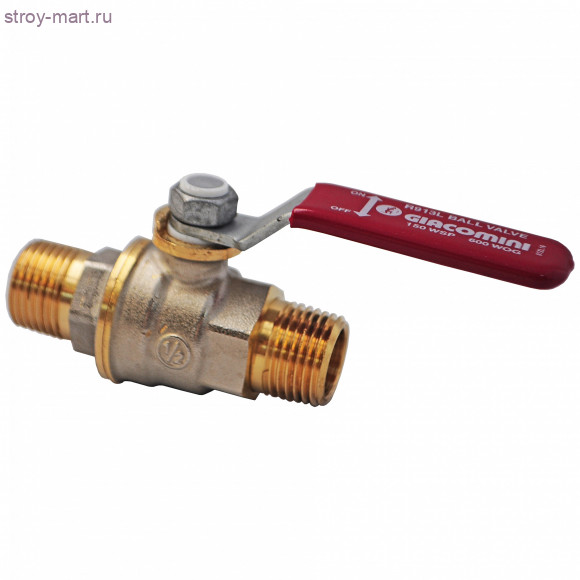 Кран шаровой латунь R913L Ду 25 НР/НР полный проход рычаг Giacomini R913LX025 Кран шаровой латунь R913L Ду 25 НР/НР полный проход рычаг Giacomini R913LX025