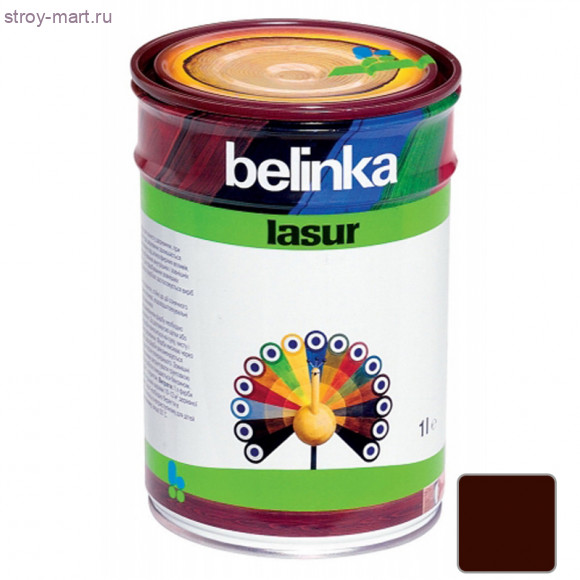 Лазурное покр. для защ. древесины «Belinka Lasur» Полисандр /№24/ 1л. (6 шт./уп.) /Словения / 50224 - С-000116854 Лазурное покр. для защ. древесины «Belinka Lasur» Полисандр /№24/ 1л. (6 шт./уп.) /Словения / 50224 - С-000116854