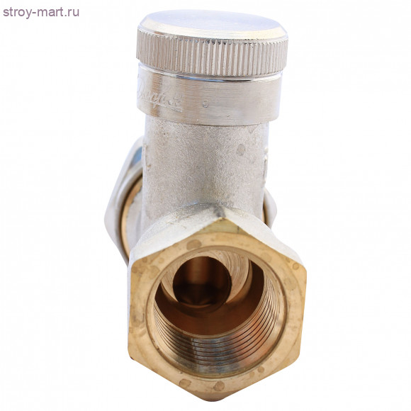 Клапан запорн RLV-CX для двухтруб систем хром Ду15 прям резьба Danfoss 003L0274