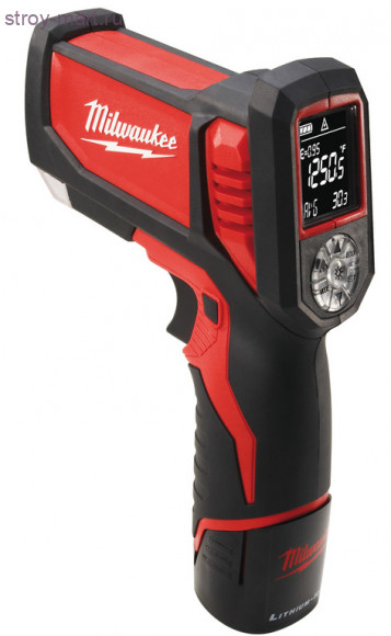 Инфракрасный термометр MILWAUKEE M12 C12 LTGE-0 для электриков 4933416977 Инфракрасный термометр MILWAUKEE M12 C12 LTGE-0 для электриков 4933416977
