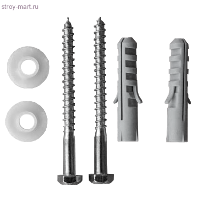 Крепление для умывальника D8x100 шуруп D12х60 дюбель - 4606034140468 Крепление для умывальника D8x100 шуруп D12х60 дюбель - 4606034140468