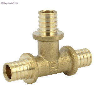 Тройник равносторонний под надвижную гильзу латунный - 20х20х20 (2,8)