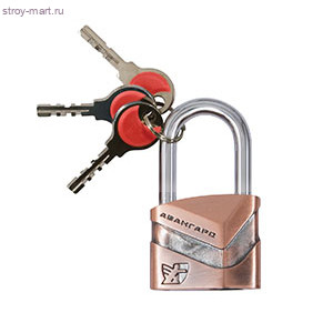Замок FIT навесной, «Диско» 50 мм, медь / 67046 - С-000111815
