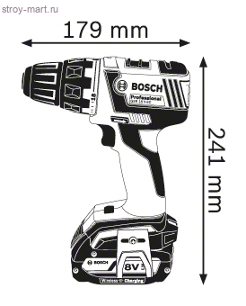 Аккумуляторная дрель-шуруповерт Bosch GSR 18 V-EC Professional - 06019D6105 Аккумуляторная дрель-шуруповерт Bosch GSR 18 V-EC Professional - 06019D6105
