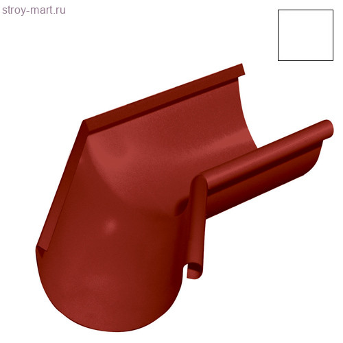 Grandline, Угол желоба внутренний, 135 гр, 150 мм, RAL 9003 - С-000079008 Grandline, Угол желоба внутренний, 135 гр, 150 мм, RAL 9003 - С-000079008