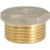 Заглушка латунь никель Ду 20 НР БАЗ - 027-9723 Заглушка латунь никель Ду 20 НР БАЗ - 027-9723