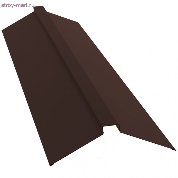 Планка конька плоского 115х30х115мм, Velur 20, L=2м - С-000101265 Планка конька плоского 115х30х115мм, Velur 20, L=2м - С-000101265