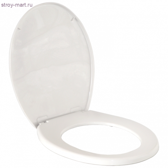 Сиденье для унитаза пластик Дельта белый универсал Санпласт РРСКЗ09-01 - 4606034135358