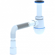 Сифон для мойки 1 1/2х40/50 бутылочный с гофрой, нерж сетка АНИ Пласт А0515 Сифон для мойки 1 1/2х40/50 бутылочный с гофрой, нерж сетка АНИ Пласт А0515