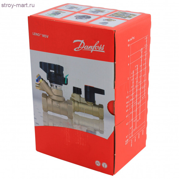 Комплект клапанов балансировочных MSV-BD/MSV-S Ду 25 Ру20 ручной ВР/ВР Danfoss 003Z4053