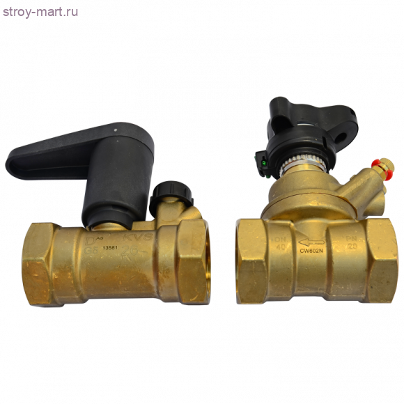 Комплект клапанов балансировочных MSV-BD/MSV-S Ду 25 Ру20 ручной ВР/ВР Danfoss 003Z4053