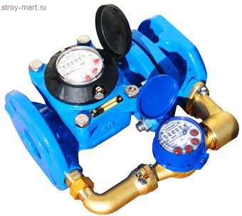 Счётчик х/в комбинированный импульсный ВСХНКд Ду 50/20 Ру10 50С фл Тепловодомер - 030-0309