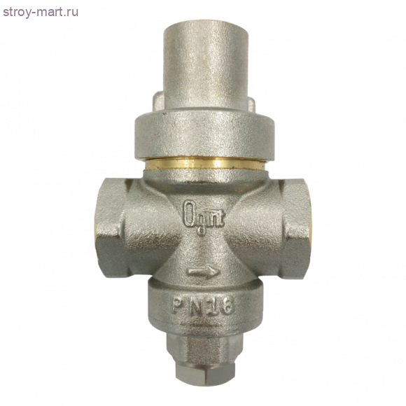 Регулятор давления с вых. под манометр поршневой латунь с никел. покр. 3/4 ВР Ру16 0-9.0 бар Ogint - 022-1780 Регулятор давления с вых. под манометр поршневой латунь с никел. покр. 3/4 ВР Ру16 0-9.0 бар Ogint - 022-1780