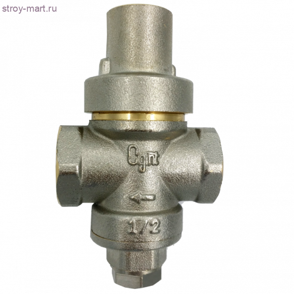 Регулятор давления с вых. под манометр поршневой латунь с никел. покр. 3/4 ВР Ру16 0-9.0 бар Ogint - 022-1780 Регулятор давления с вых. под манометр поршневой латунь с никел. покр. 3/4 ВР Ру16 0-9.0 бар Ogint - 022-1780