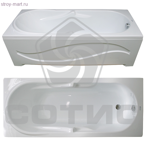 Ванна акриловая 'Ангара' 1700х700мм WECOST (Россия) без комплекта Ванна акриловая 'Ангара' 1700х700мм WECOST (Россия) без комплекта