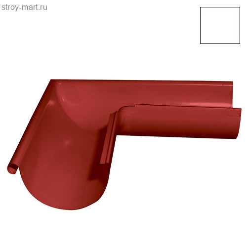 Grandline, Угол желоба внешний, 90 гр, 150 мм, RAL 9003 - С-000079006 Grandline, Угол желоба внешний, 90 гр, 150 мм, RAL 9003 - С-000079006