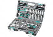 Набор инструментов «Stels», 1/2, 1/4, CrV, пластиковый кейс 69 предм. / 14108 - С-000122140