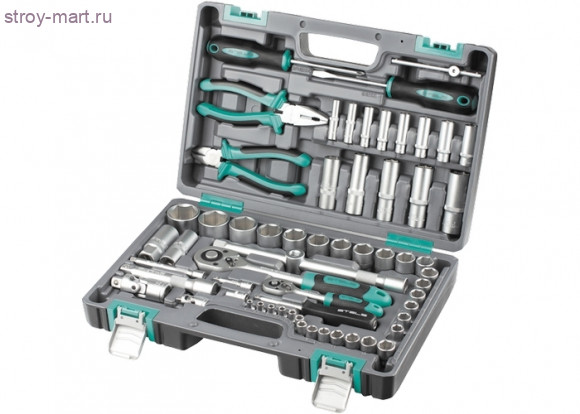 Набор инструментов «Stels», 1/2, 1/4, CrV, пластиковый кейс 69 предм. / 14108 - С-000122140 Набор инструментов «Stels», 1/2, 1/4, CrV, пластиковый кейс 69 предм. / 14108 - С-000122140