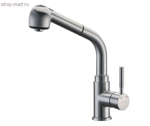 Смеситель одноручный для мойки Wern хром/мат выдвижной излив WasserKRAFT 4266 Смеситель одноручный для мойки Wern хром/мат выдвижной излив WasserKRAFT 4266