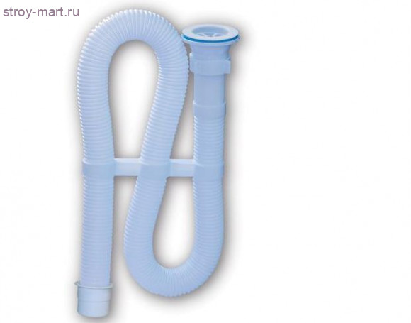 Сифон для умывальника/мойки 1 1/2х40 с пл/выпуском гоф Орио АС7011