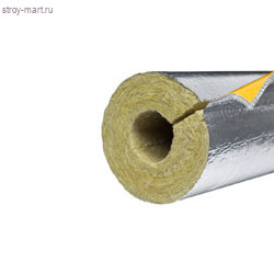 Цилиндры мин. с покрытием из ал/фольги с нахлестом Paroc Hvac Section AluCoat T 114*40мм*1200мм - С-000119113